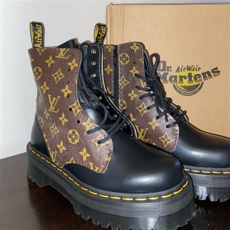 dr martens custom louis vuitton|HOW TO MAKE: Louis Vuitton x Doc Marten custom shoes.